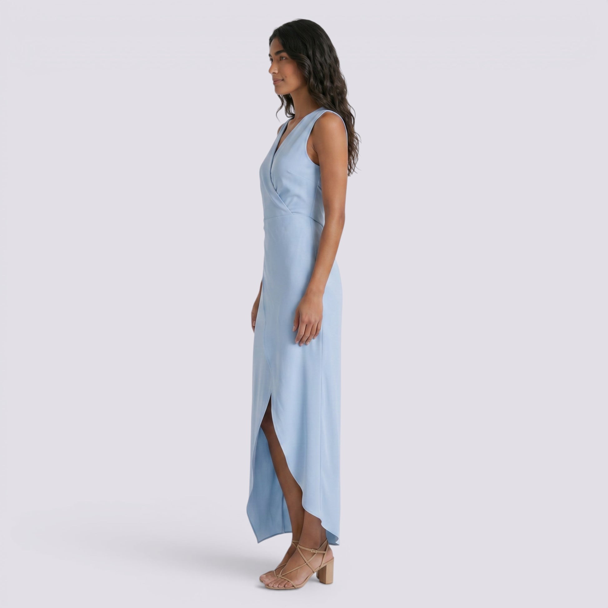Vestido Largo Asimétrico Mujer