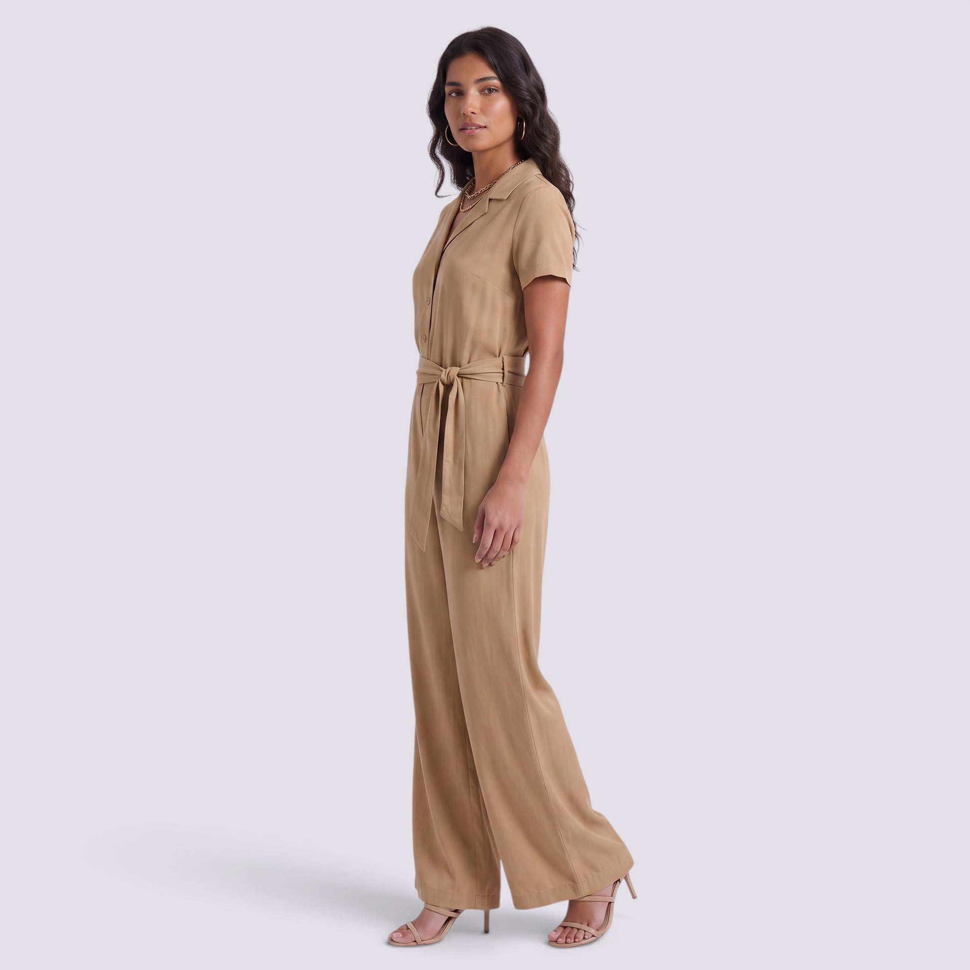 Conjunto Mujer Camisa Pantalón Cintura Alta Mujer Palazzo