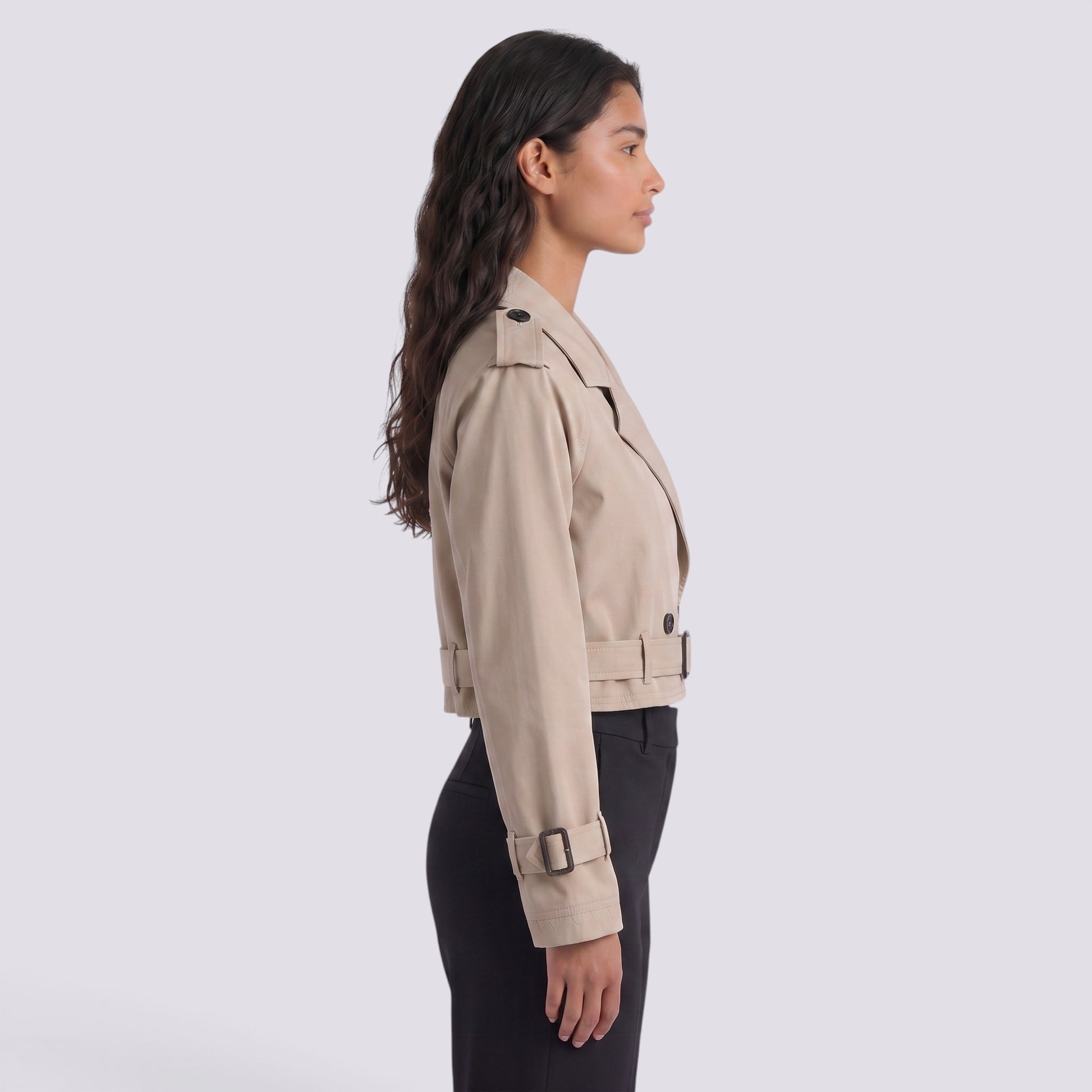 Chaqueta Mujer Corta Cortavientos Estilo