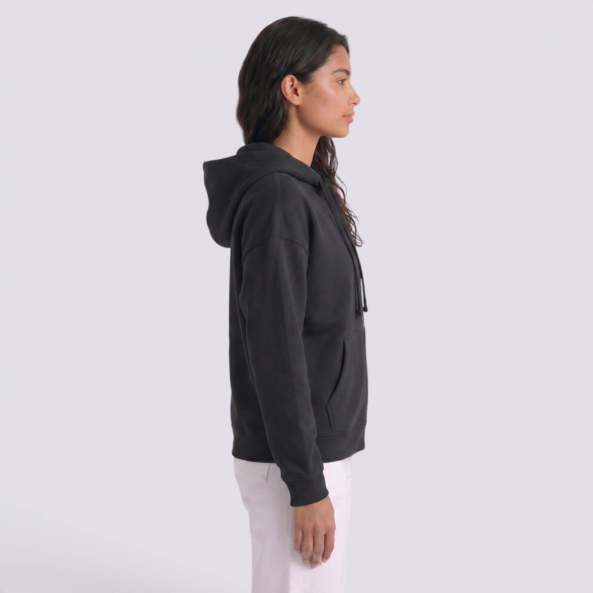 Sudadera Oversize Mujer con Capucha y Cremallera
