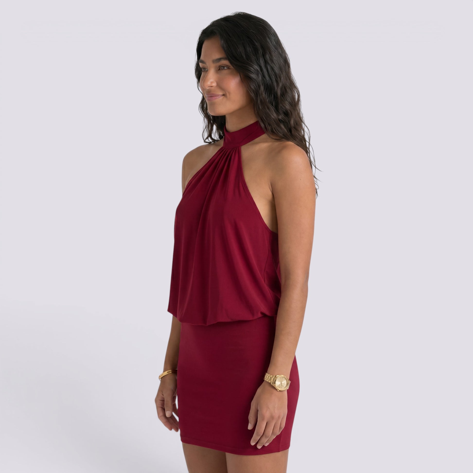Vestido Halter Mujer Verano Elegante