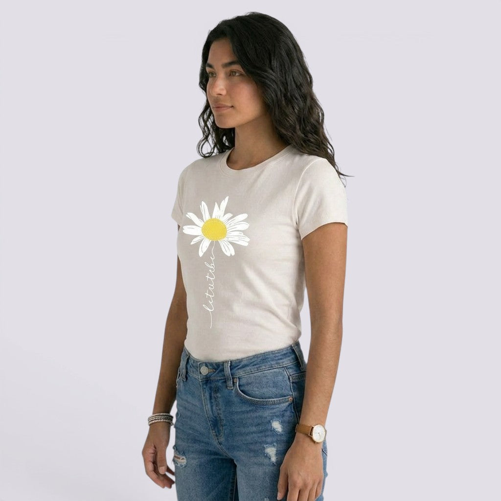 Camiseta Mujer Manga Corta Estampada