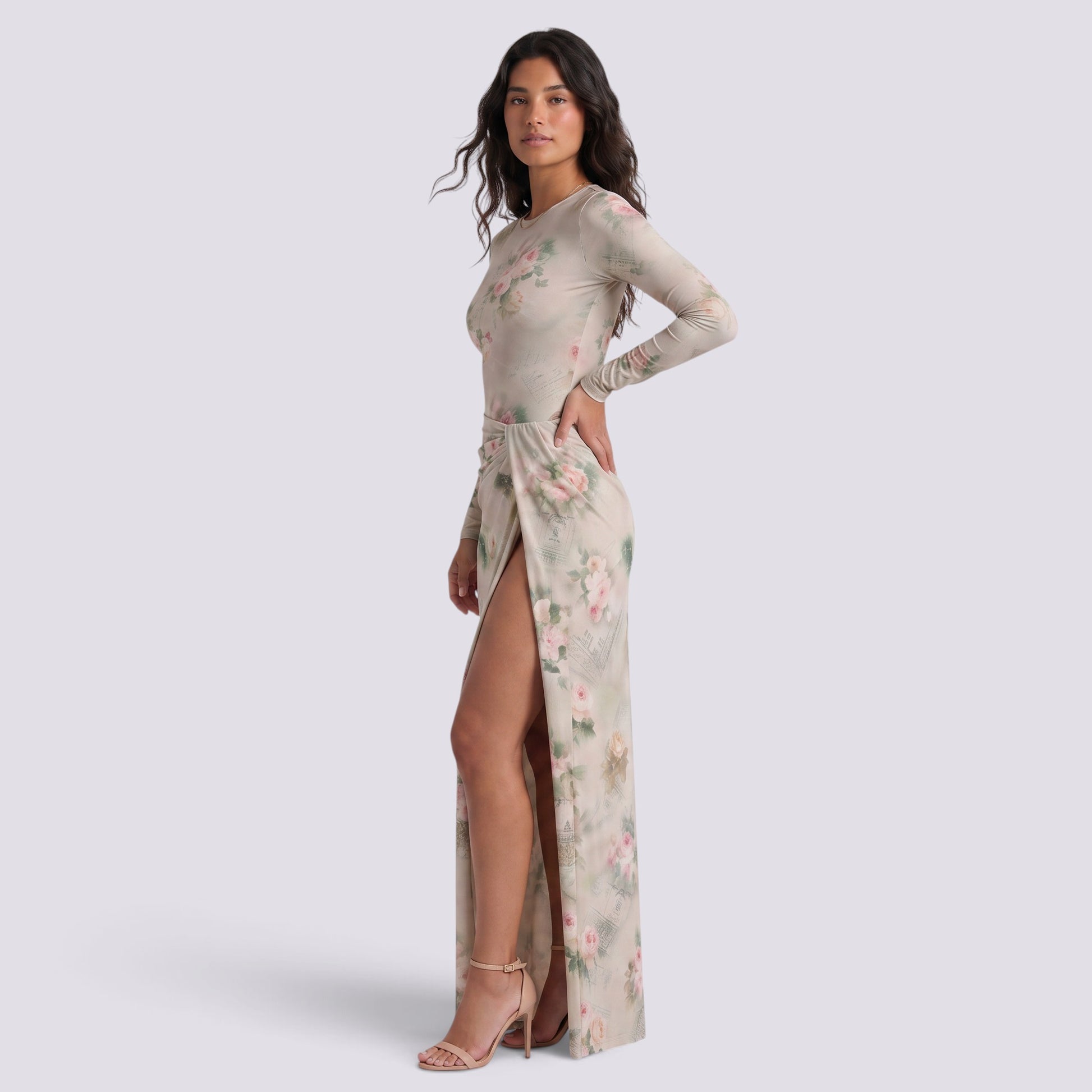 Conjunto Mujer Dos Piezas Floral Tirantes Falda