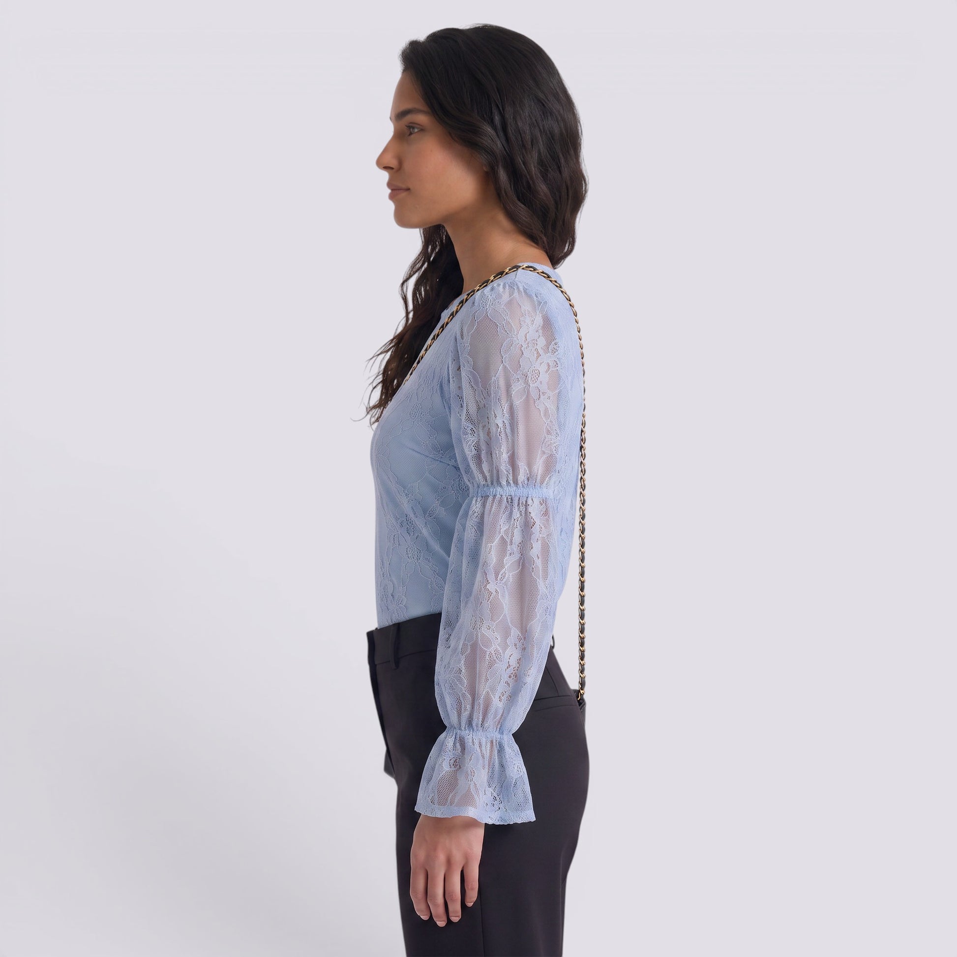 Camiseta Mujer de Encaje Romántico