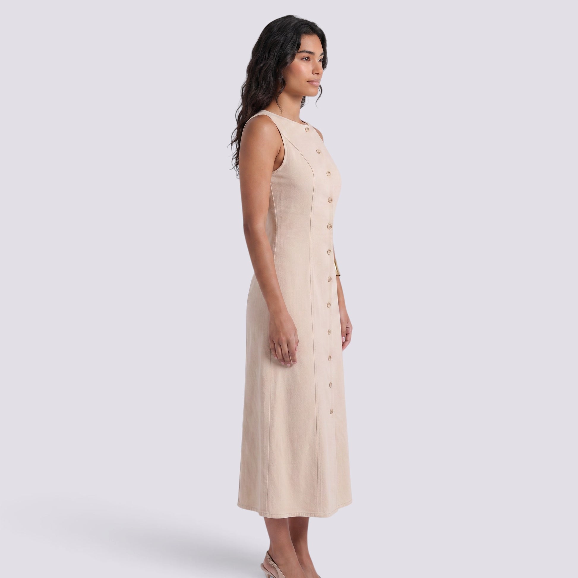 Vestido Largo Mujer con Abertura Elegante