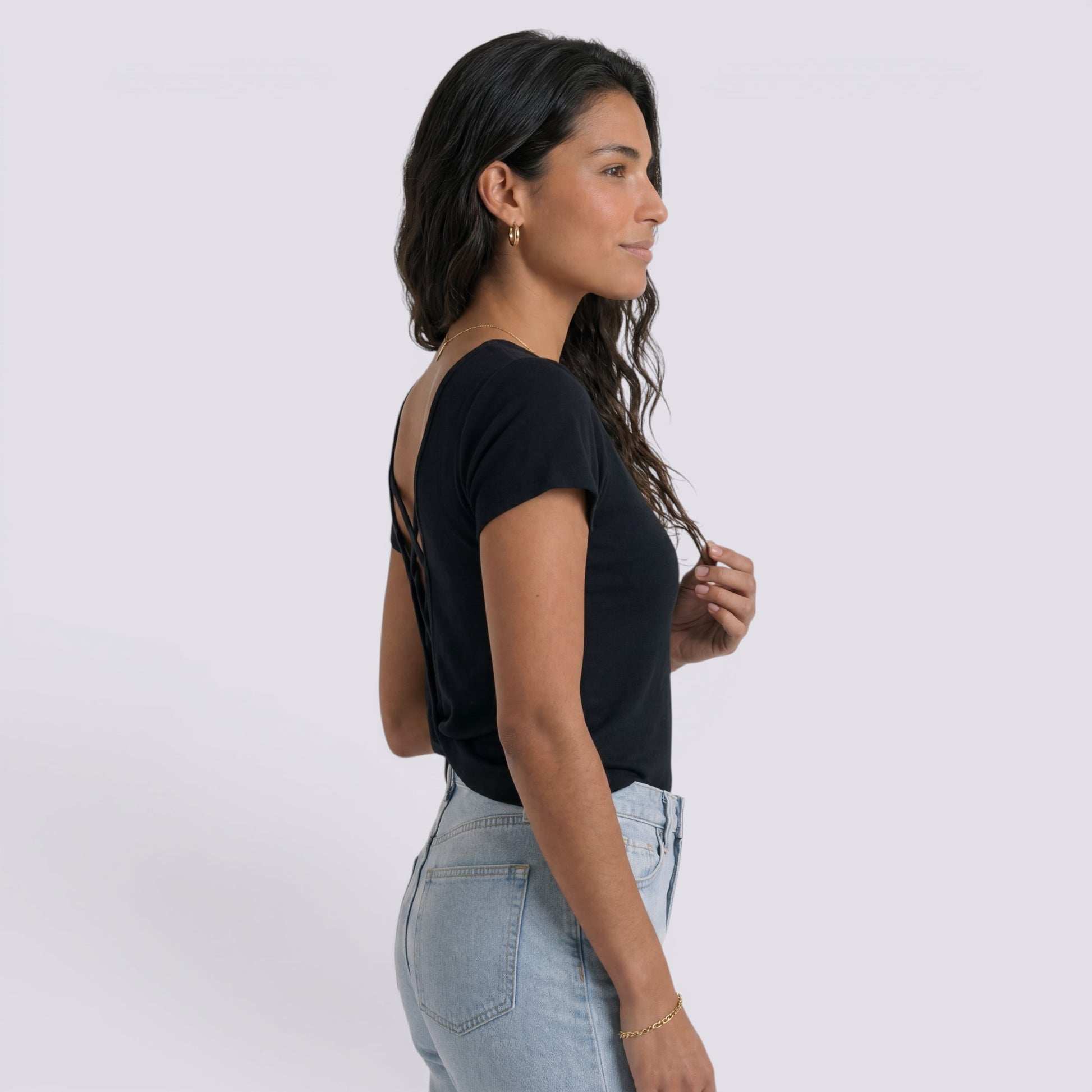 Camiseta Mujer Manga Cuello Corta