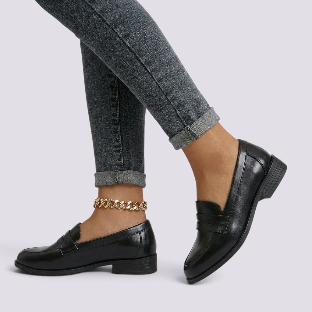 Mocasines Mujer Elegantes Punta Redonda