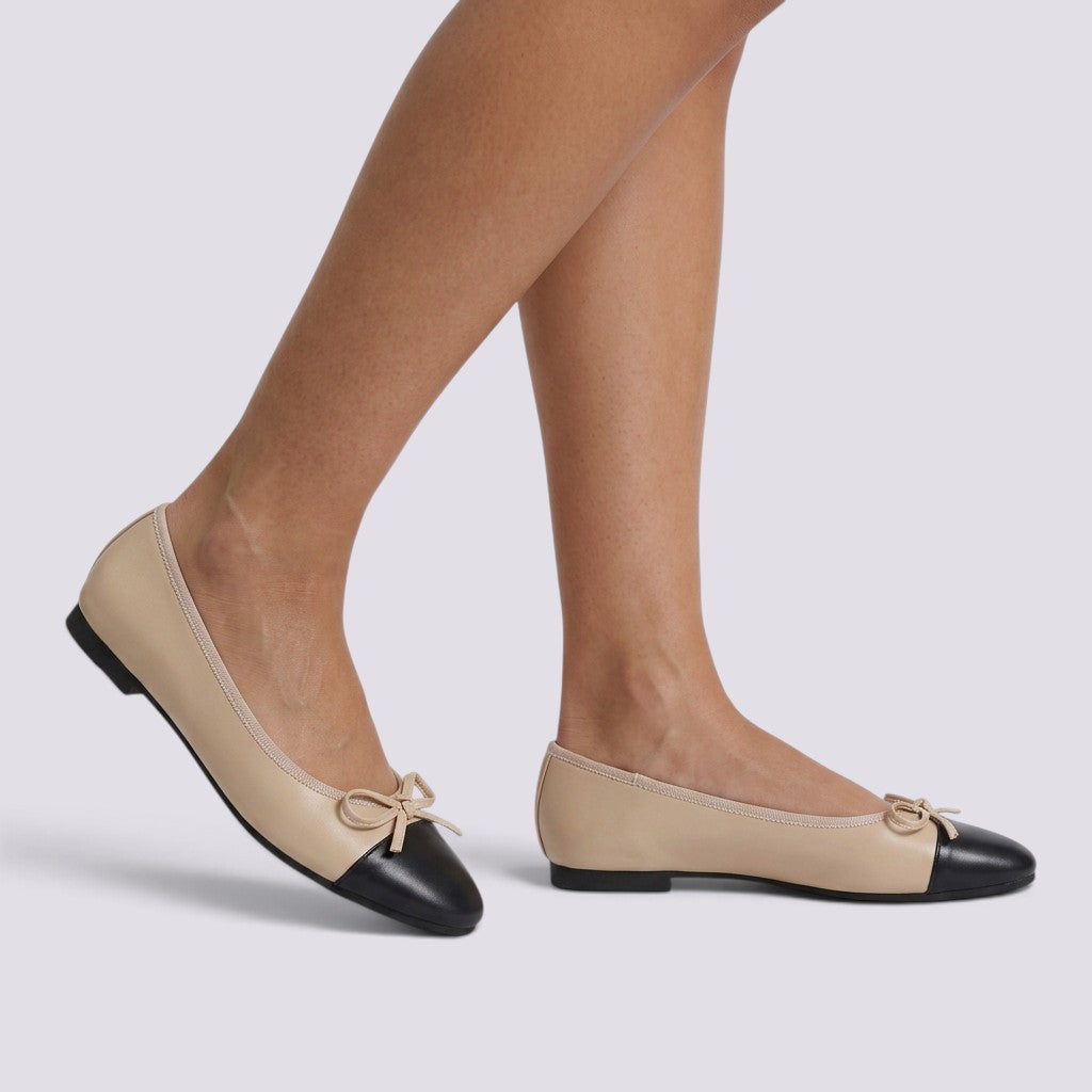 Zapatos Mujer Bailarinas con Escote Redondo Lazo