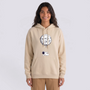 Sudadera Mujer con Capucha Estampado Astronauta Beige - vista frontal