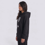 Sudadera Mujer con Capucha Estampado Astronauta Negro - vista lateral