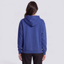Sudadera Mujer con Capucha Estampado Letras Azul - vista trasera