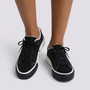 Zapatillas mujer efecto ante negro vista frontal