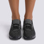 Zapatillas deportivas mujer plataforma tipo calcetín en gris, vista frontal
